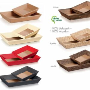 Flache Präsentkörbe